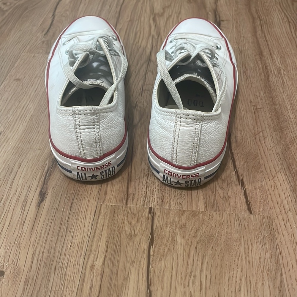 White Leather Chucks - Picture 4 of 7